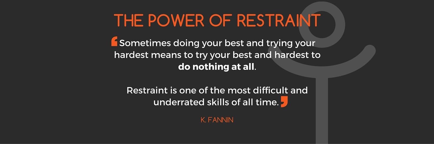 power of restraint in dealing with lazy coworkers kris fannin intelivate
